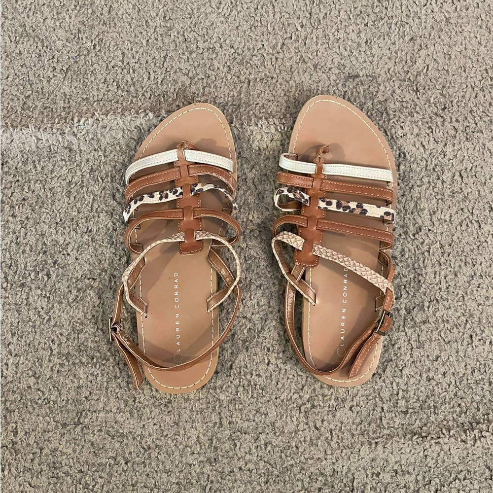 Lauren Conrad Brown Sandals Size 7.5